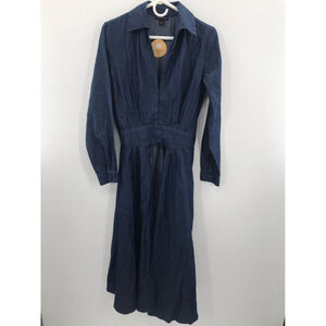 Thread Story Dark Wash Button-Down Hi-Low Top Women’s size M